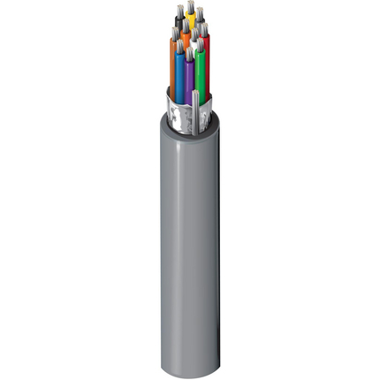 24 AWG, Multi-conductor Electronic Cable, 10 Conductor, Unshielded, Gray9540
