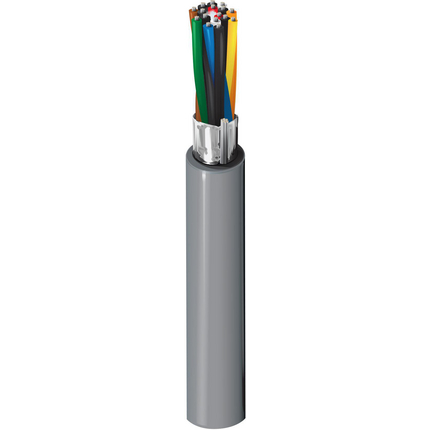 28 AWG, Multi-pair Electronic Cable, 16 Conductor, Unshielded, Gray