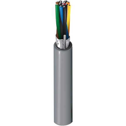 24 AWG, Multi-pair Electronic Cable, 14 Conductor, Unshielded, Gray9507