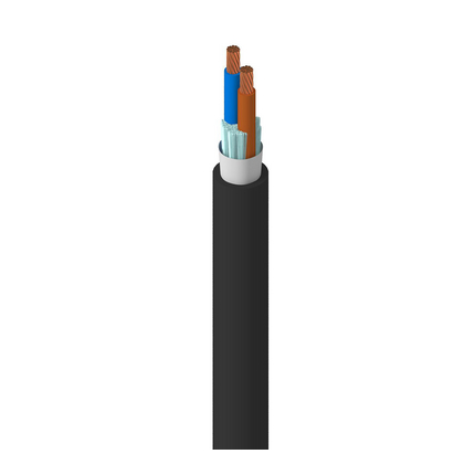 Specialty Cord Portable Cord, 16 AWG, 26 Strand, 2C, PVC, Black