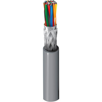 28 AWG, Multi-pair Electronic Cable, 26 Conductor, Unshielded, Gray9813
