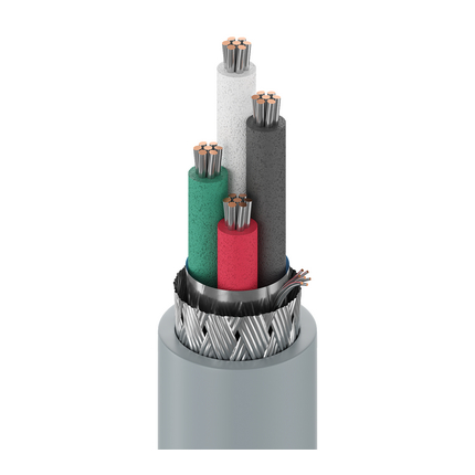 24 AWG, Multi-conductor Electronic Cable, 4 Conductor, Unshielded, Gray9927