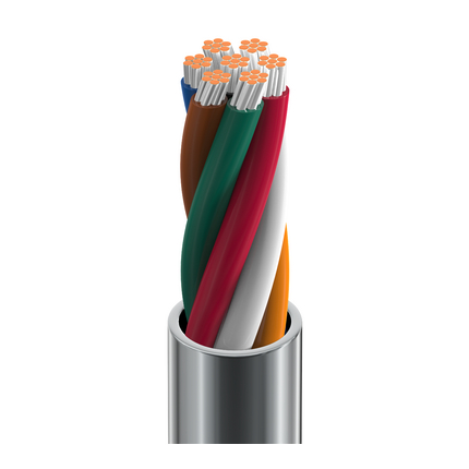 20 AWG, Multi-conductor Electronic Cable, 7 Conductor, Unshielded, Gray9439