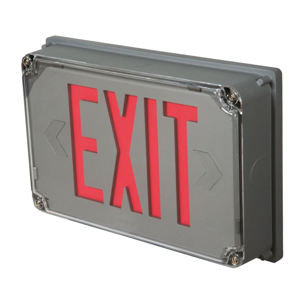 Product image for Metalux ux71whsd Exit Lighting LED, With battery, Single Face, White color finish, self diagnostics