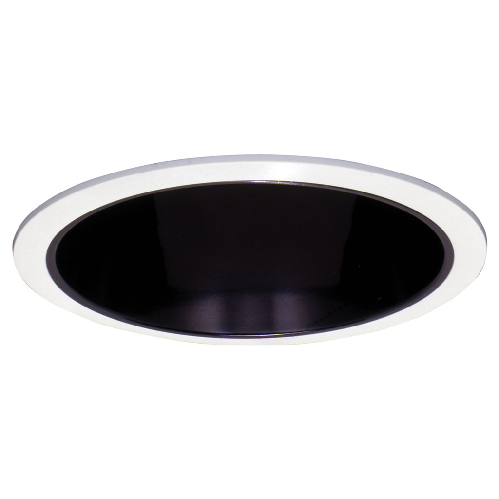 Product image for Halo 426MB 6" Trim Reflector Cone White Trim with Specular Black Reflector Cone