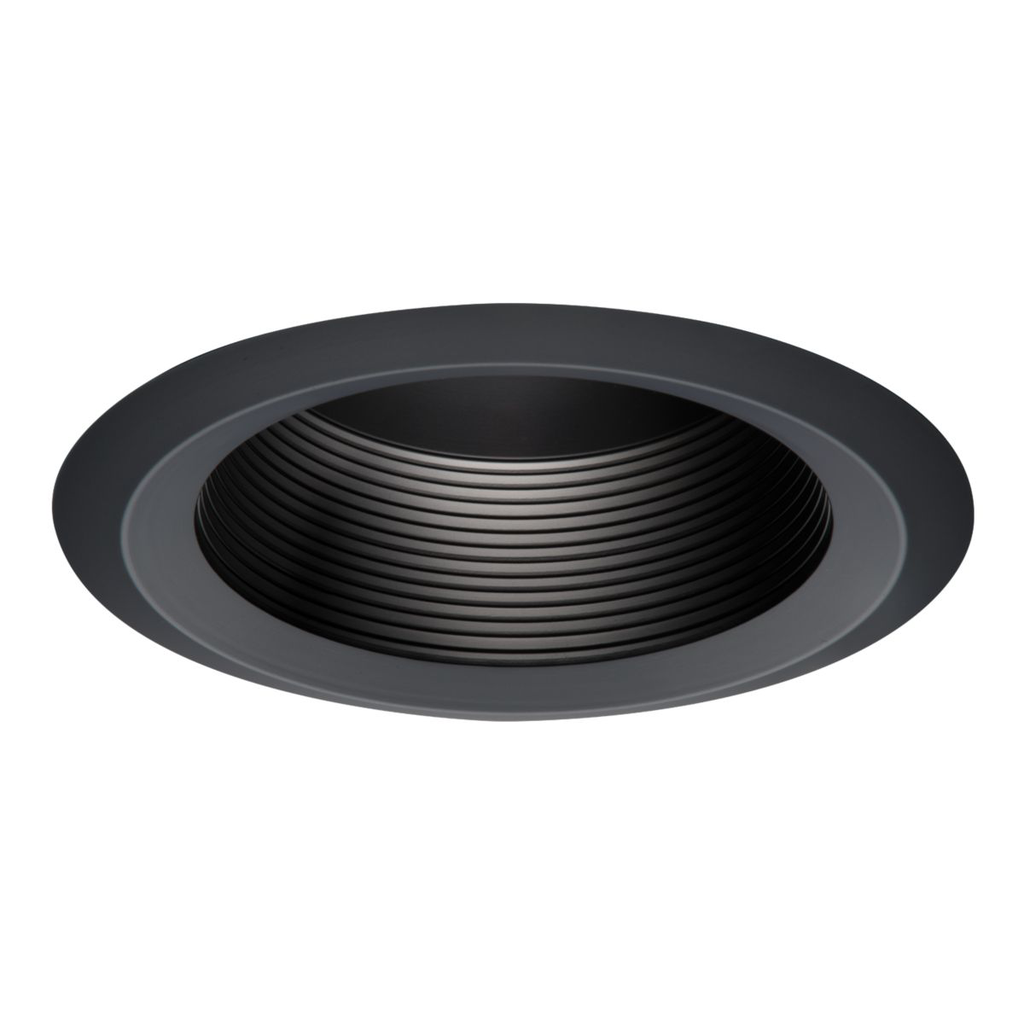 Product image for Halo 6125BKBB 6" Full Cone Black Baffle, Black Self-Flange Ring