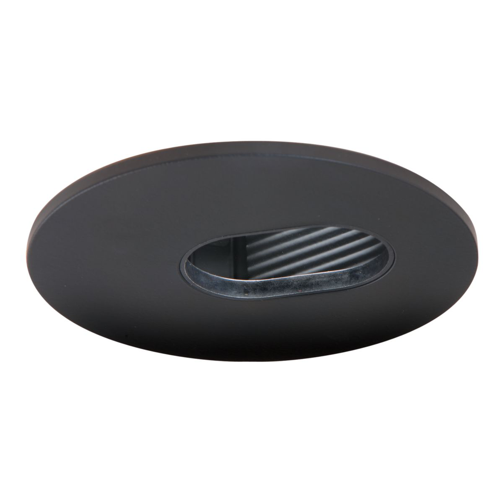 Product image for Halo 3006BKBB 3" Trim Adjustable Slot 35 Degree Aperture Black Trim with Black Baffle