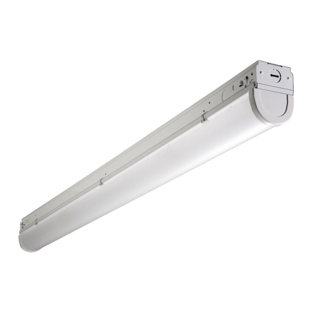 Product image for Metalux 4SNLED-LD5-41SL-LW-UNV-L835-CD1-U 4' Linear LED Striplight with Frost Lens, 4100 lumens, 3500K, 0 - 10V dimmable driver