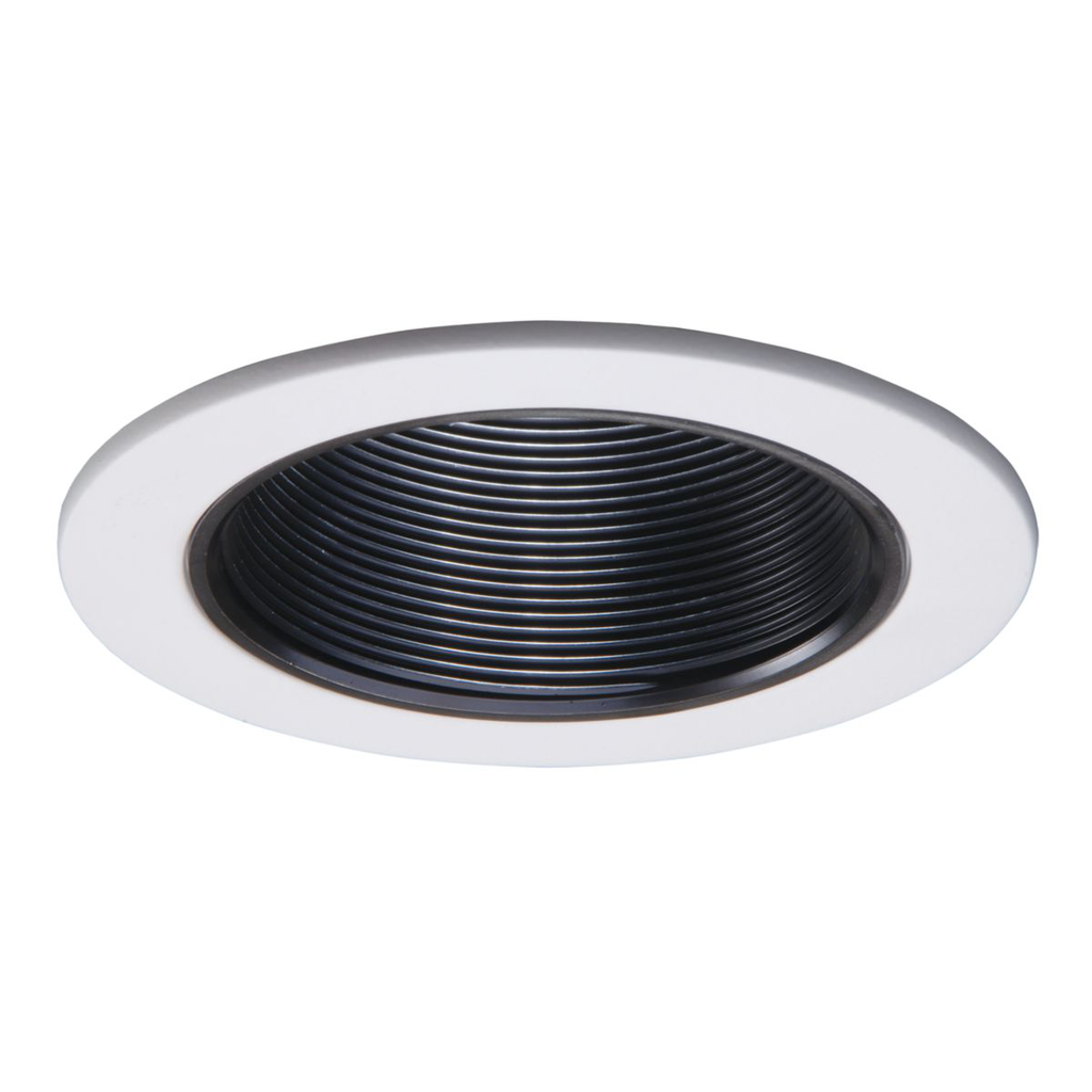 Product image for Halo 993P 4" Trim Coilex Baffle White Trim with Black Baffle