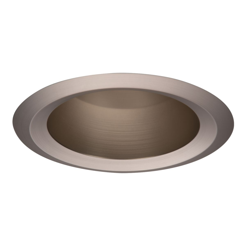 Product image for Halo 6146SN 6" Satin Nickel Refl. Open Wet Location Showerlight, Self-Flange Ring