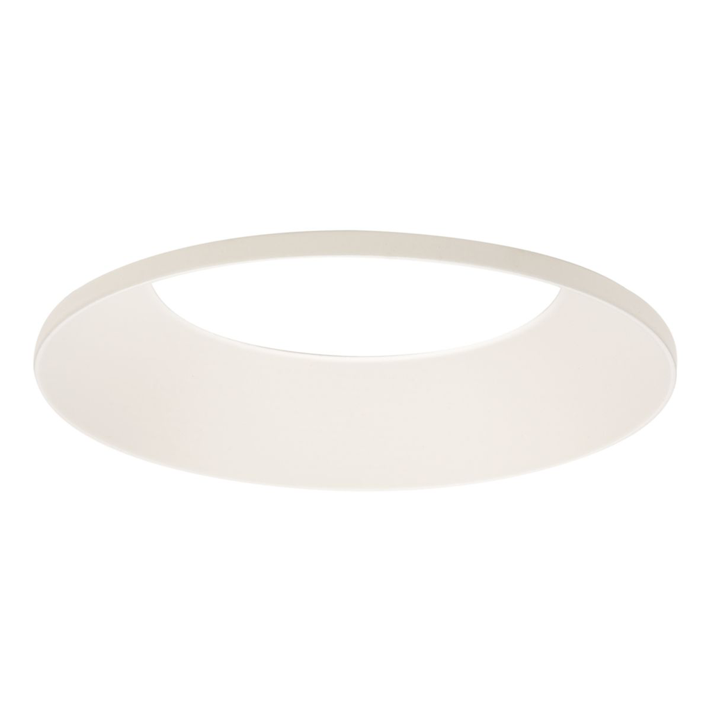 Product image for Halo tl3rmwrl 3.25" aperture conical reflector, open, rimless, matte white reflector and flange