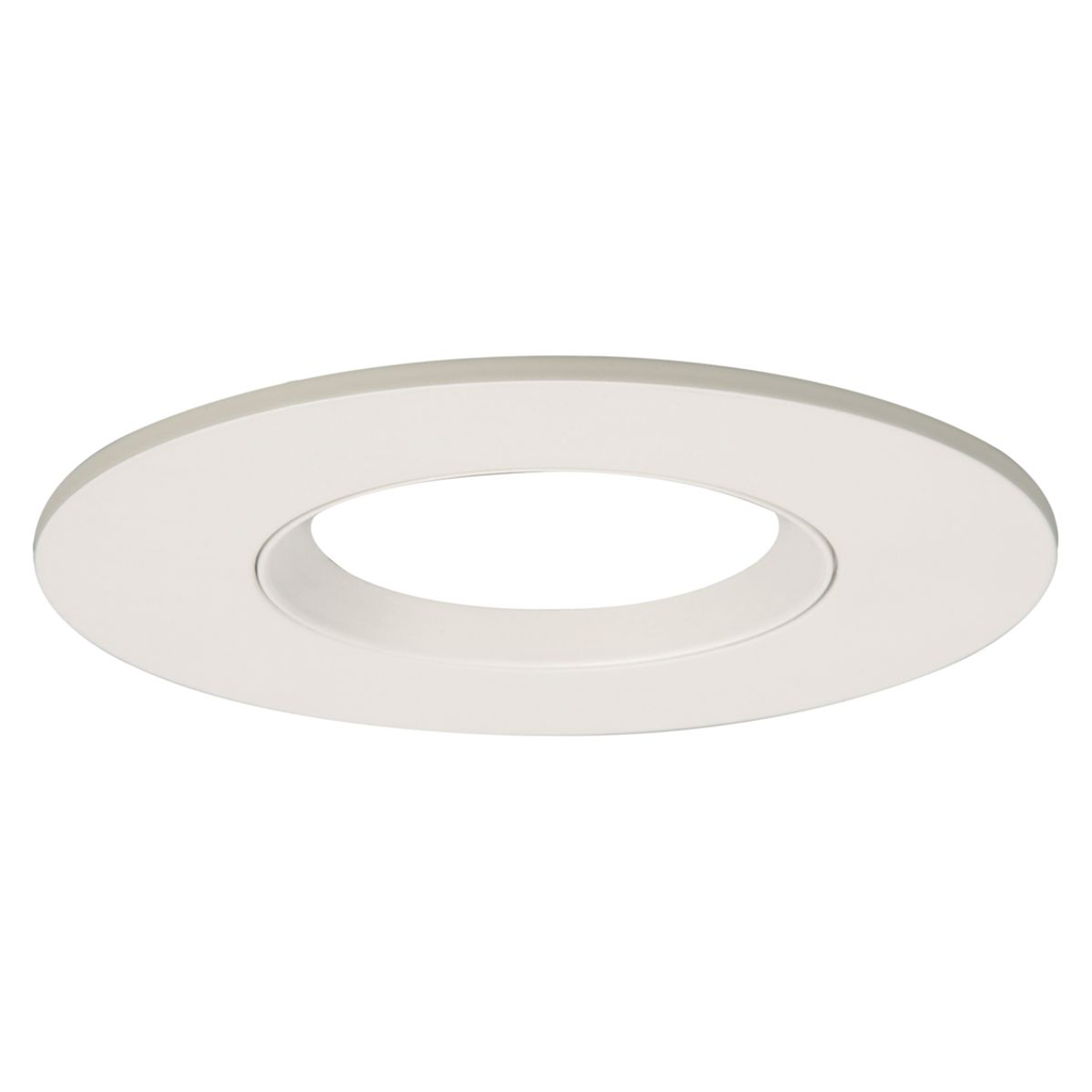 Product image for Halo tl3pinmwwb 2.00? aperture pinhole w/oculus, open, self-flanged, matte white flange, white oculus