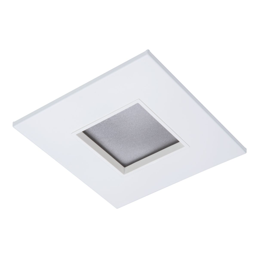 Product image for Halo TL44S2GMWWB 2" square lens pinhole ML4 trim, matte white flange, white lens frame