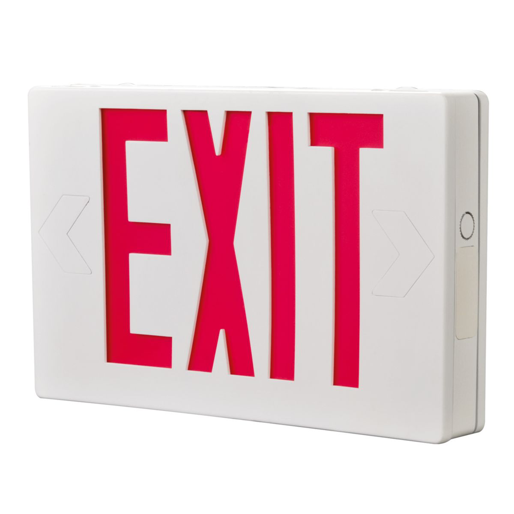 Product image for Sure-Lites APX6G LED Exit Sign, 120-277V AC Only, Universal Face, Green Lettering, White Housing