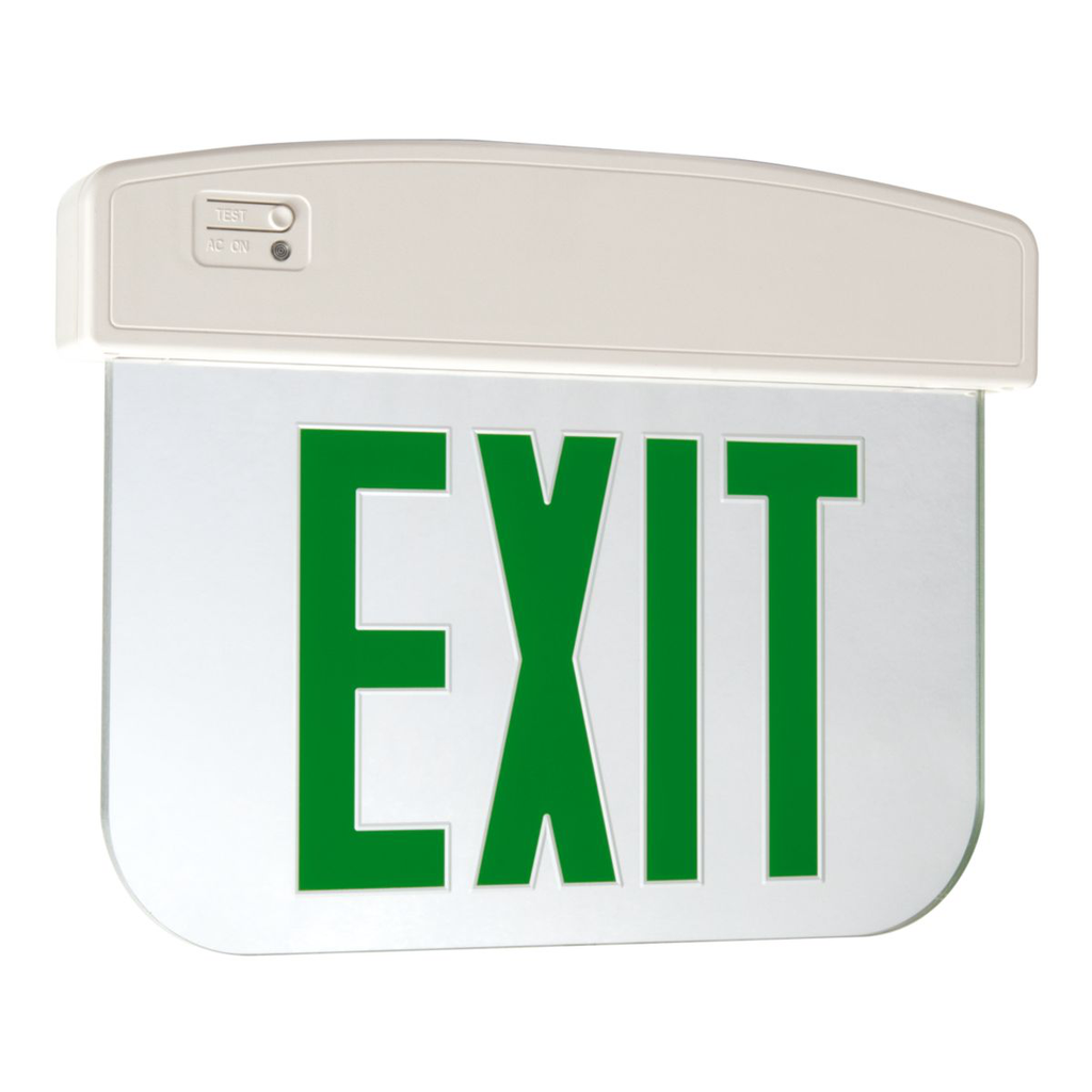 Product image for Metalux APXEL72G Exit Sign Edge Lit, 2F, Green, Battery