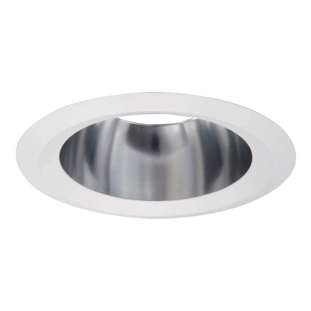 Product image for Halo 6107SC 6" Specular Clear Tapered Reflector, White Self-Flange Ring