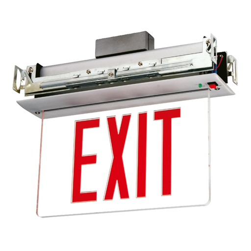 Product image for AtLite REURN28R NY Recessed Edge Lit Exit, Self Powered, 2 face