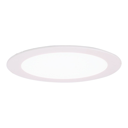 Product image for Halo HLB6ROTMW 6" Round LED Downlight Oversized Trim, 6.8" ID, 8.86" OD, Matte White