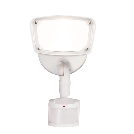 Product image for Halo MSS153T18W Single LED Motion Flood, 180deg PIR, Selectable CCT, White