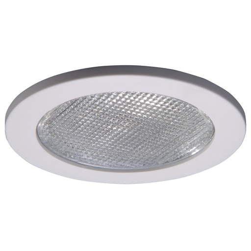 951PS - 4" Trim Lensed Showerlight 120V White Trim with Glass Lens