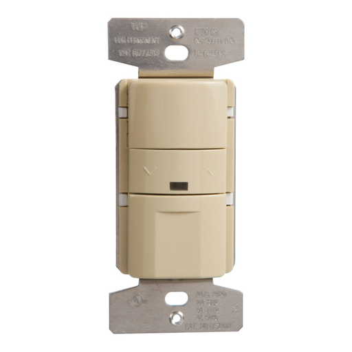 Product image for Cooper OSW-P-0801-120-V PIR Single Level, No Neutral, 120V Wall Switch Sensor, Ivory