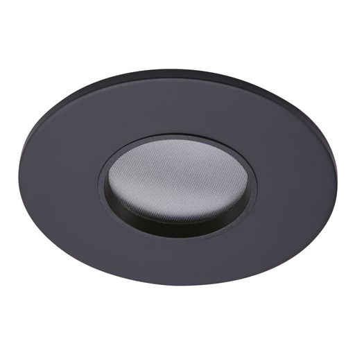 Product image for Halo TL43R2GMBBB 2" round lens pinhole ML4 trim, matte black flange, black lens frame