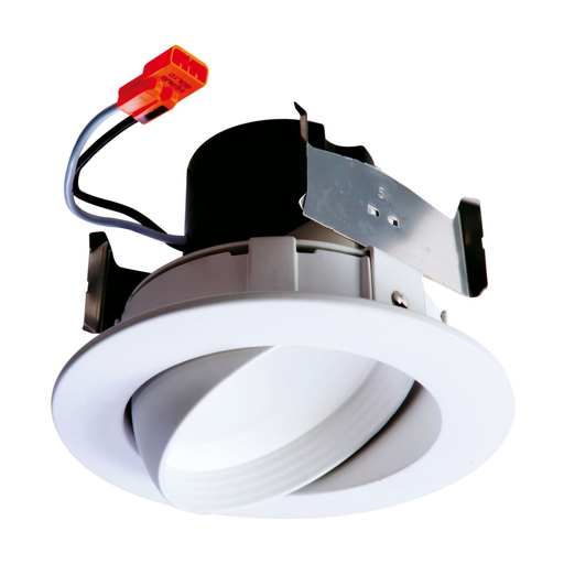 Product image for Halo RA406927NFLWH 4" Retrofit Adjustable LED Module, 90CRI, 120V, 2700 K, Narrow Flood, White