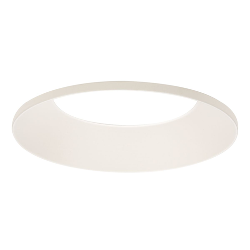 Product image for Halo tl3rmwrl 3.25" aperture conical reflector, open, rimless, matte white reflector and flange