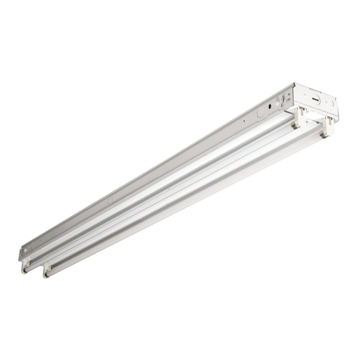 Product image for Metalux SSF-296HO-120V-EB21-U 2 Lamp, 8' High Output Standard Strip, Electronic Ballast, T12, Flip-up Sockets