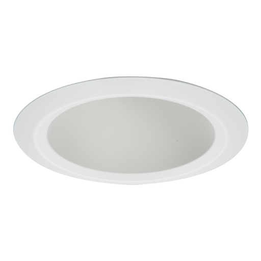 Product image for Halo 5121WH 5" Shallow Full Cone White Reflector, White Self-Flange Ring