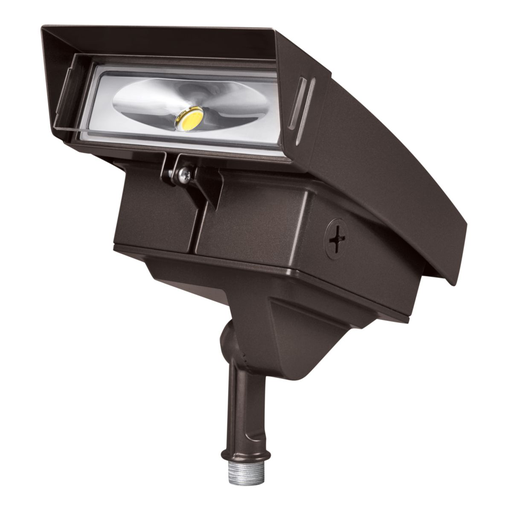 Product image for Lumark XTORFLD-KNC Crosstour, Knuckle Floodlight Kit carbon bronze, includes 1/2" knuckle plate, small and large visor and impact shield. Crosstour luminaire sold separately.