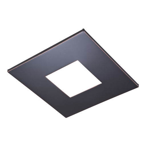 Product image for Halo TL42SORB 2" square open pinhole ML4 trim, oil rubbed bronze flange
