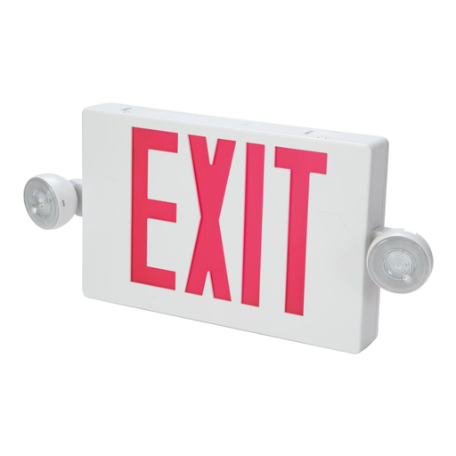 Product image for Sure-Lites APC7G LED Combo Exit Sign, Nickel Cadmium Battery, White Housing w/ Green Letters