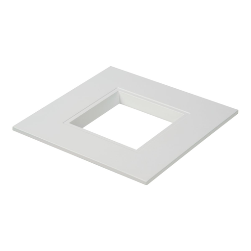 Product image for Halo RSQ4TRMMW 4" square trim, matte white flange and splay, field paintable