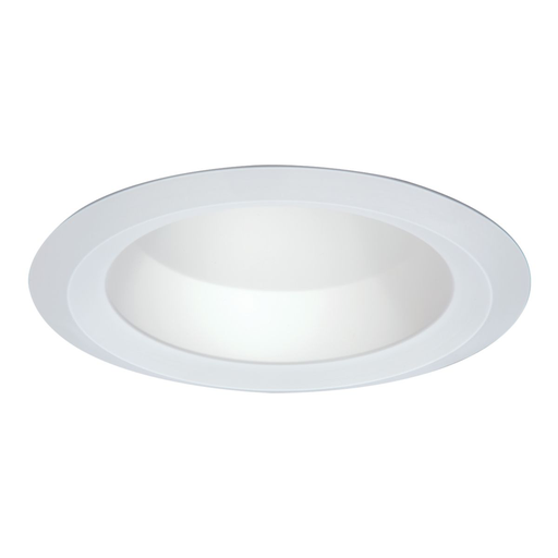Product image for Halo 6121WH 6" Shallow Full Cone White Reflector, White Self-Flange Ring