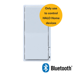 Halo HIWACS1BLE40AWH Home&#8482; In-Wall Accessory Dimmer, 1st generation, Bluetooth Mesh wireless control 4.0, White Finish