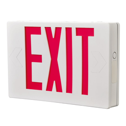 Sure-Lites APX7G LED Exit Sign w/ Nickel-Cadmium Battery Backup, Universal Face, Green Lettering, White Housing