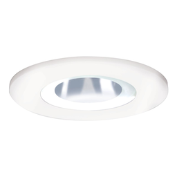 Halo 3008FG 3" Trim Shower Light White Plastic Trim with Frosted Glass Lens