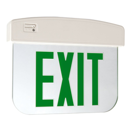 Metalux APXEL61G Exit Sign Edge Lit, 1F, Green, AC only