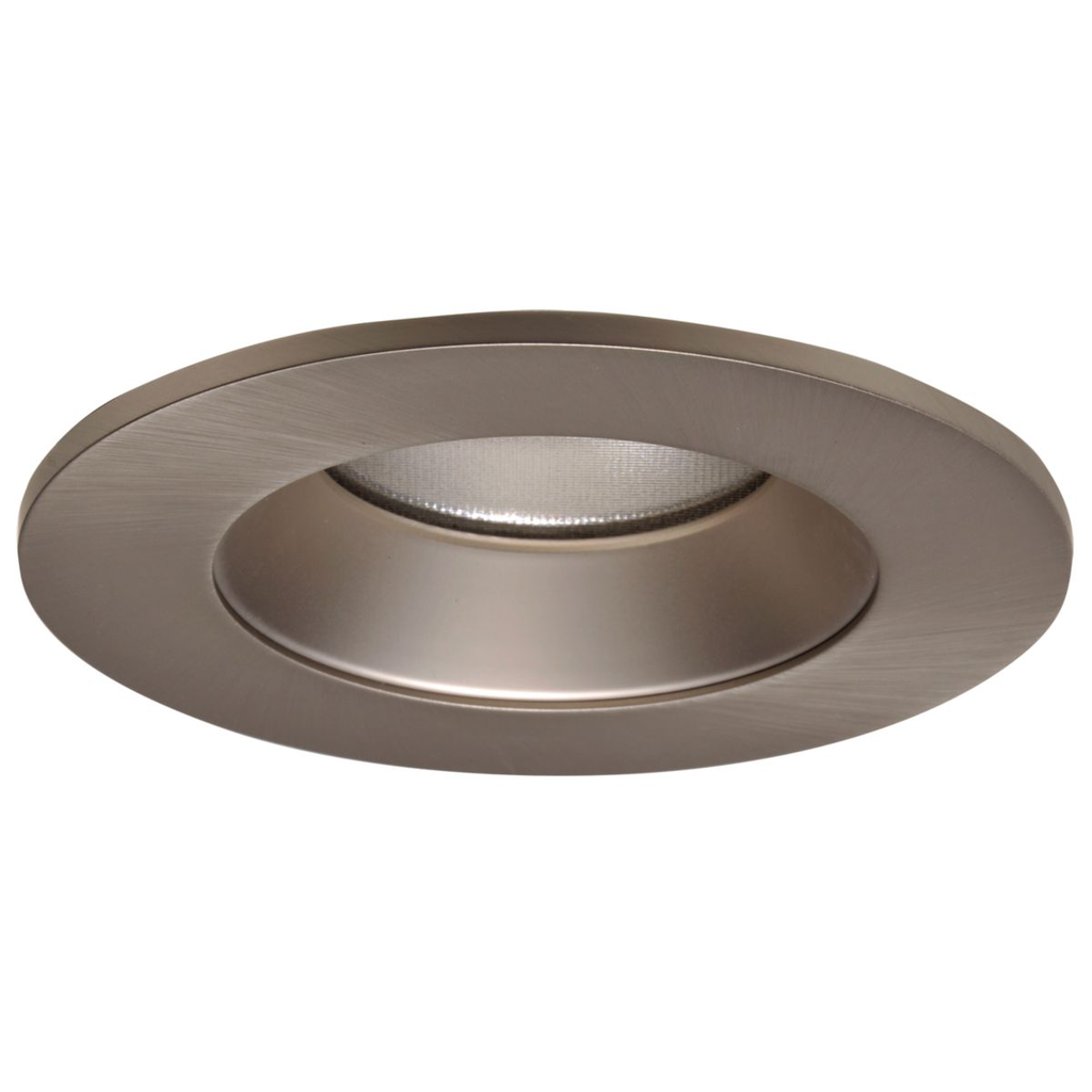 Product image for Halo TL402SNS 4" LED Trim, Solite(R) Glass Lens, Satin Nickel Reflector, Satin Nickel Ring, Shower Rated
