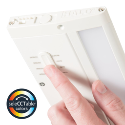 Halo HU30BSC24P HU30 24" LED Undercabinet Fixture, Selectable CCT (Basic USB), White