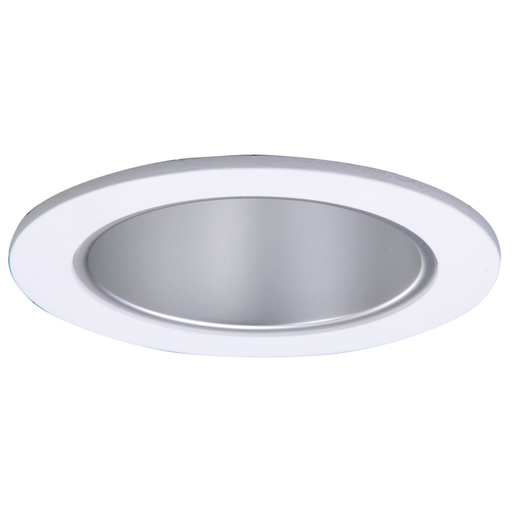 Product image for Halo TL410H 4" LED Trim, Frost Dome Polymer Lens, Haze Reflector, Matte White Ring, Shower Rated