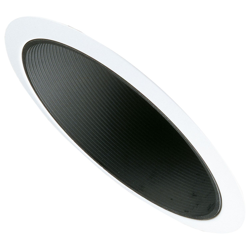 Product image for Halo 456P 6" Trim Baffle Trim for Slope Ceiling White Trim with Black Baffle