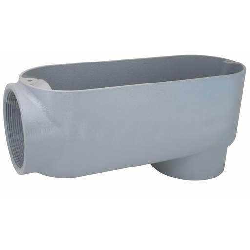 E SERIES FITTING, ALUMINUM, 4" LB CONDUIT BODY THREADED