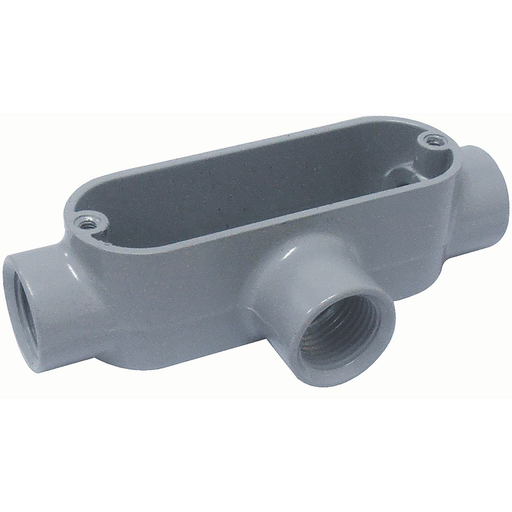 E SERIES FITTING, ALUMINUM, 1/2" T CONDUIT BODY THREADED