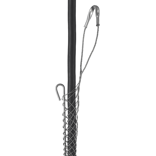 Support Grips, Offset Eye, Single Weave, Split Mesh, Rod Closing, Stainless Steel, 0.63-0.74"