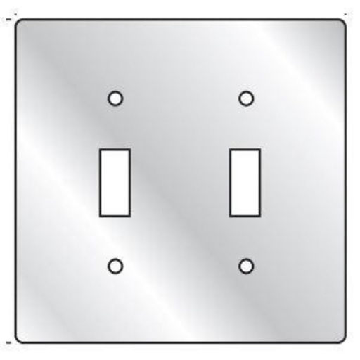 FS/FD SERIES FITTINGS - DEVICE BOX COVERS - TWO GANG WITHOUT COATING - 2TOGGLE SWITCHES