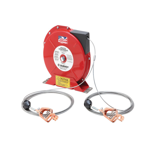 Static Discharge Reels, Heavy Duty, Cable Length: 35 Feet Plus 15 FT for Y