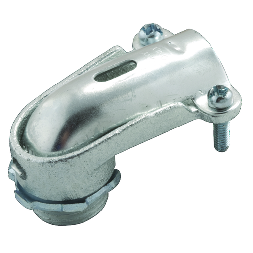 1-1/2 in. 90 Degree Flex Squeeze Connector, Uninsulated, for FMC/AC/MC Cable