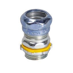 1 in. EMT Raintight Compression Connector, Uninsulated